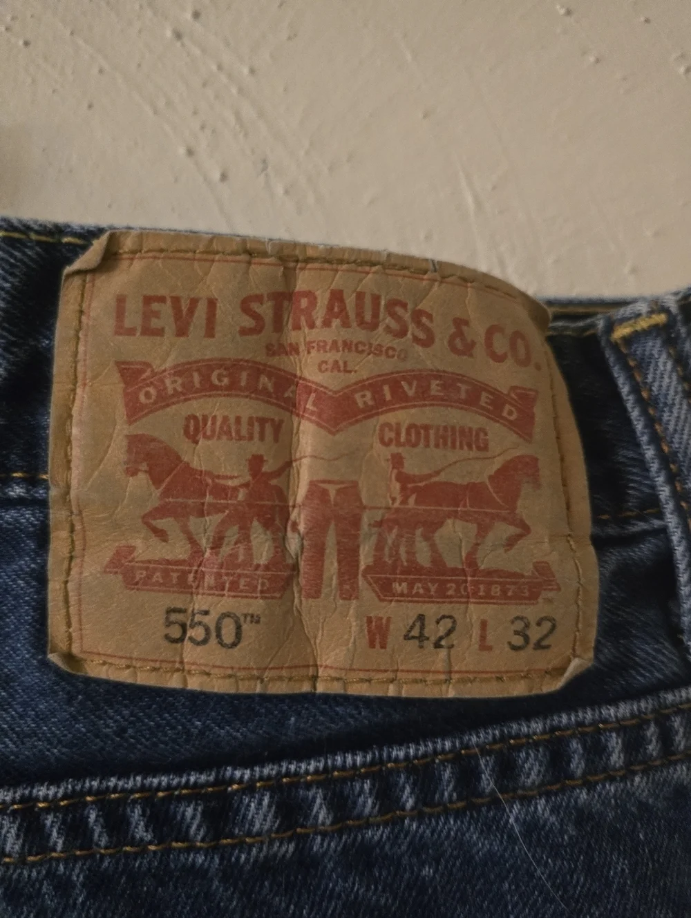 Levi's Men's Relaxed Straight Blue Denim Jeans